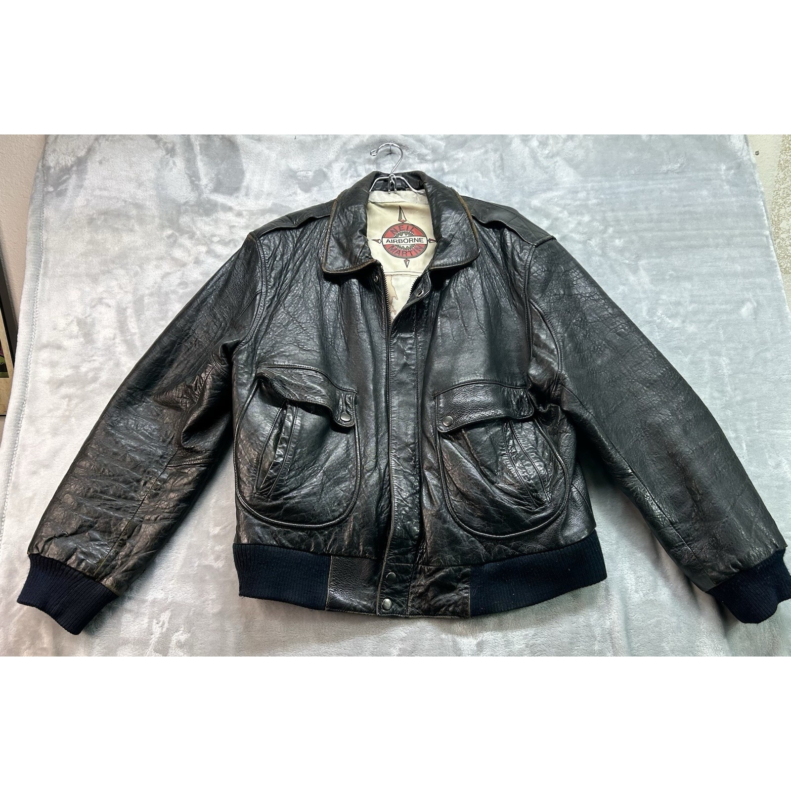 California Flight Jacket Vtg Neil Martin Action Back G1 Type Leather Jacket M 38